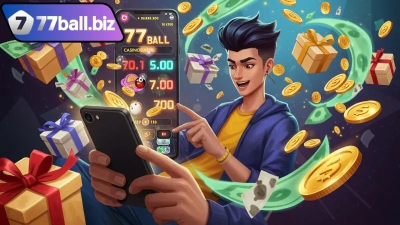 77BALL – Trải nghiệm cá cược hiện đại của nhà cái 77 BALL 12 Ưu đãi & khuyến mãi VIP độc quyền chỉ có ở 77BALL