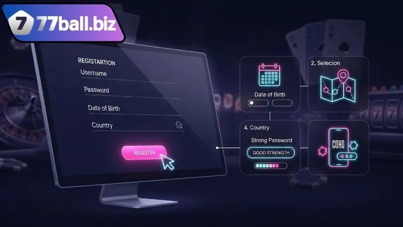 77BALL – Trải nghiệm cá cược hiện đại của nhà cái 77 BALL 16 Hướng dẫn đăng ký & tham gia chơi cá cược trên 77BALL