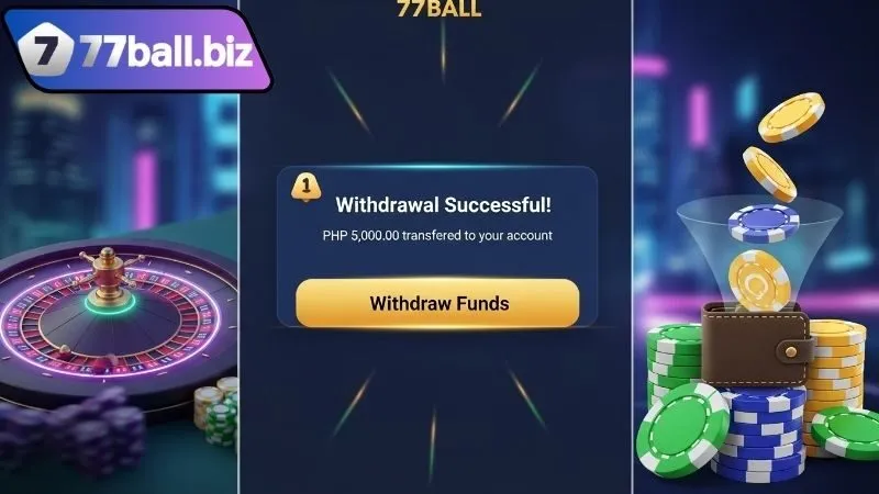 Ưu điểm nổi bật khi rút tiền 77BALL